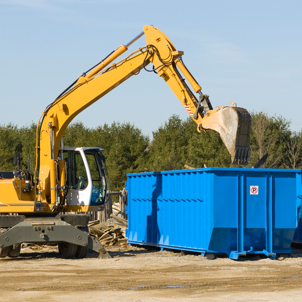 what size residential dumpster rentals are available in Wickatunk